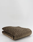 Bed runner glossy taupe