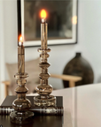 glas olielamp Porfera Living bruin champagne beige