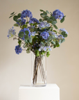 Zijden Hortensia Boeket blauw