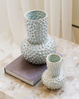 Dots vaas donker mat brons