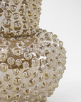 Dots vaas parelmoer bruin