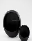 Windlicht egg zwart set van 2