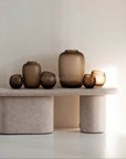 Bulb vaas mat taupe