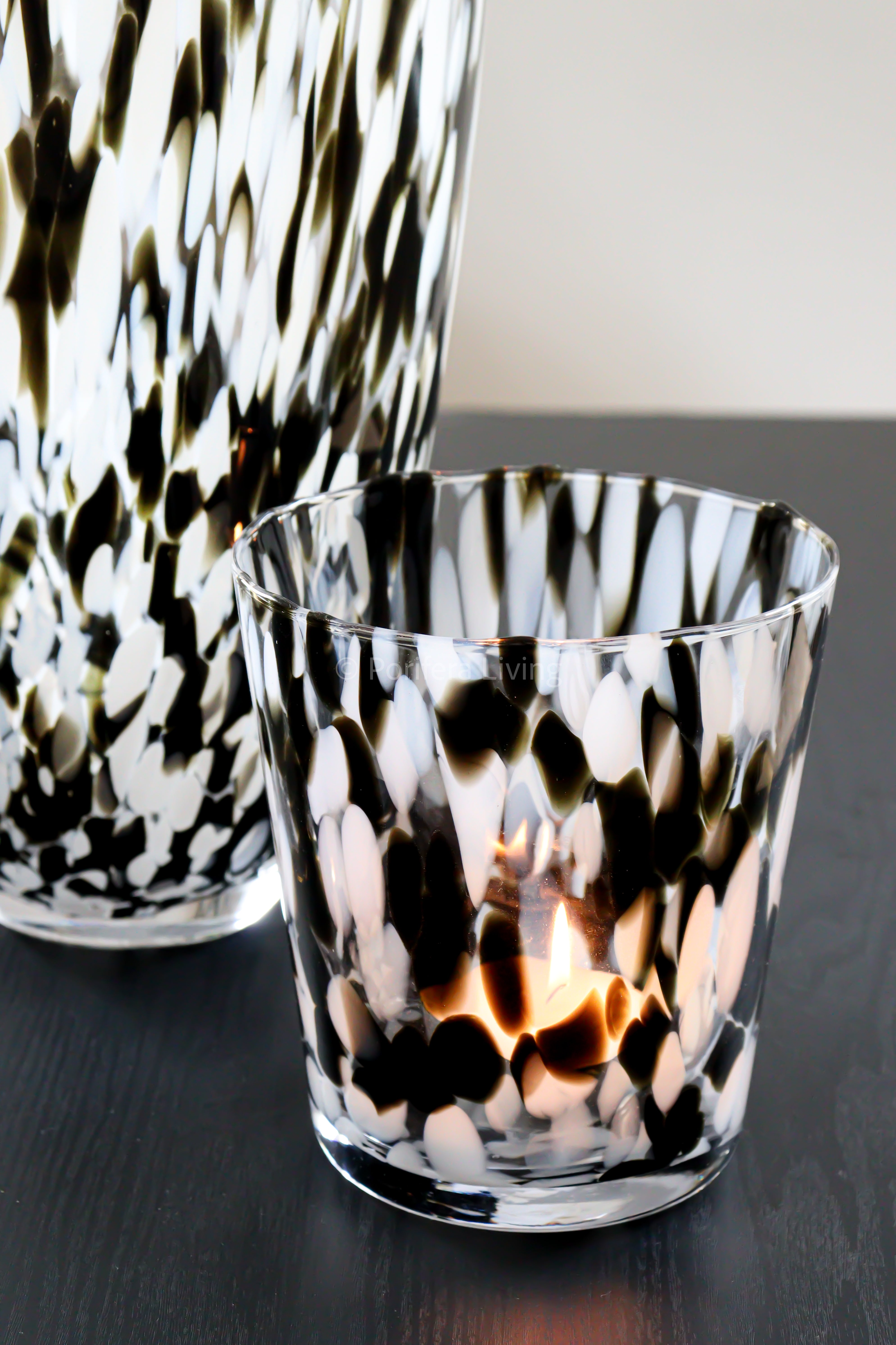 Windlicht zebra confetti