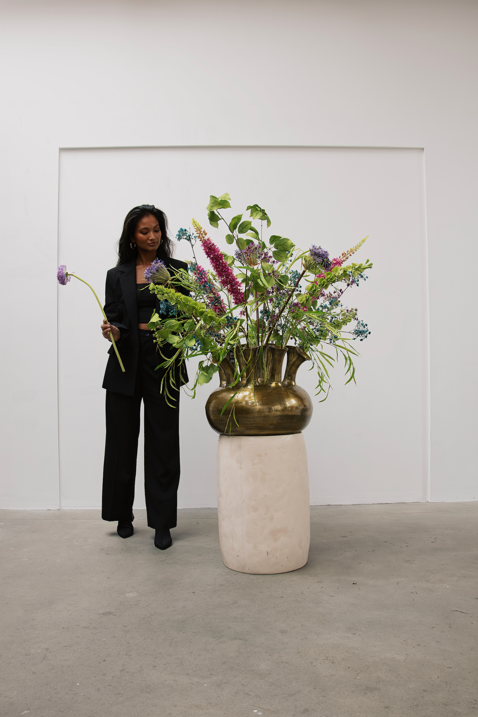 Large boeket by the garden incl. xxl tuitvaas goud