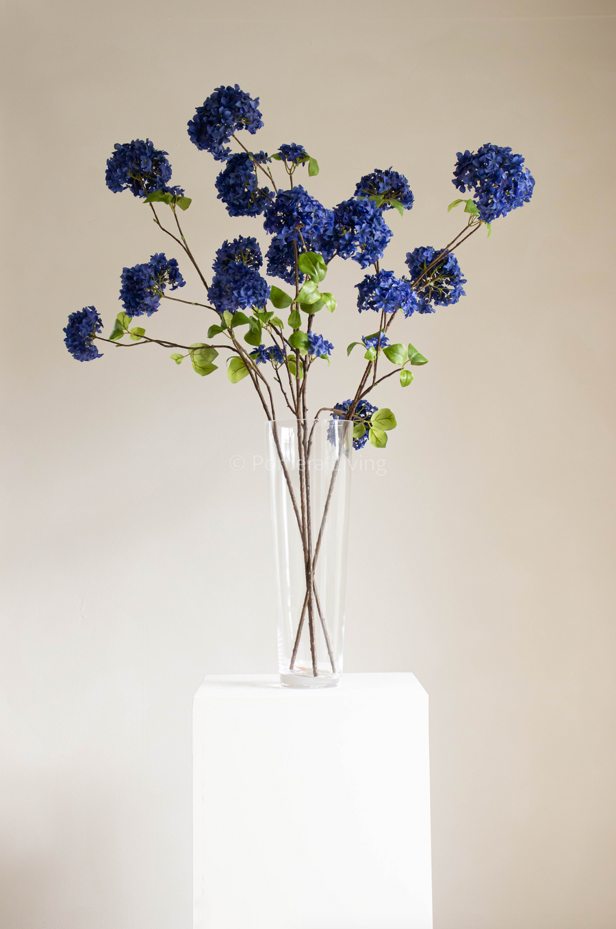 Large Hortensia tak 110 cm donker blauw