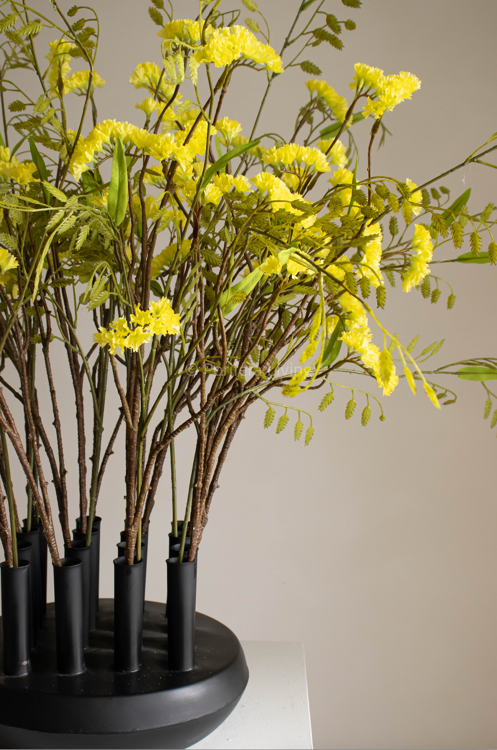 Large boeket limo geel incl.vaas