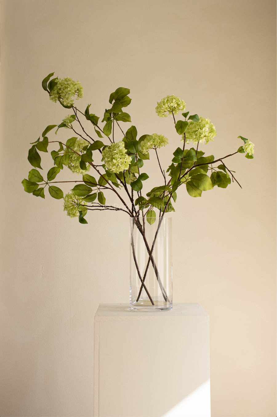 Boeket Hortensia leaf groen 120 cm