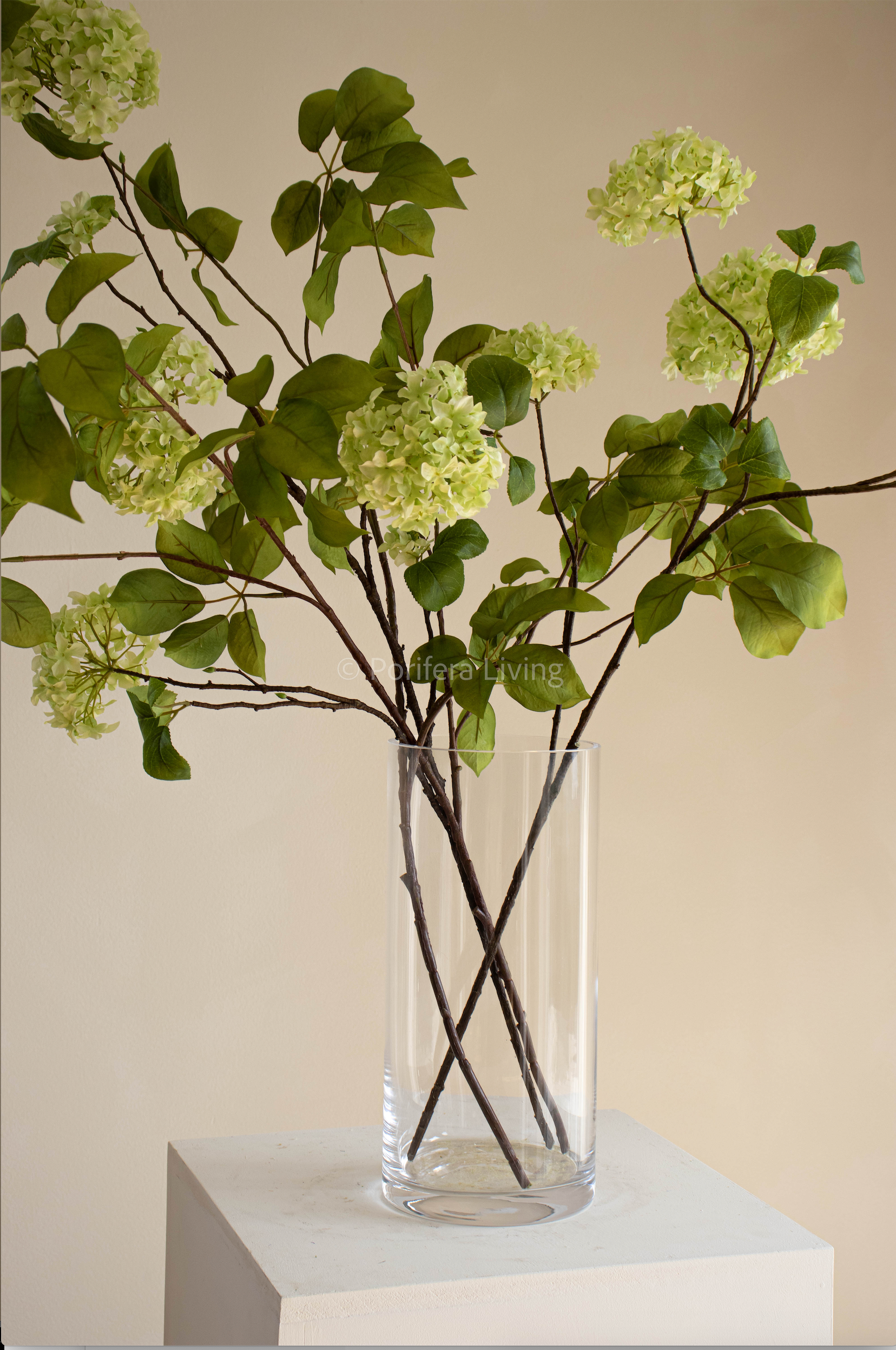 Boeket Hortensia leaf groen 120 cm