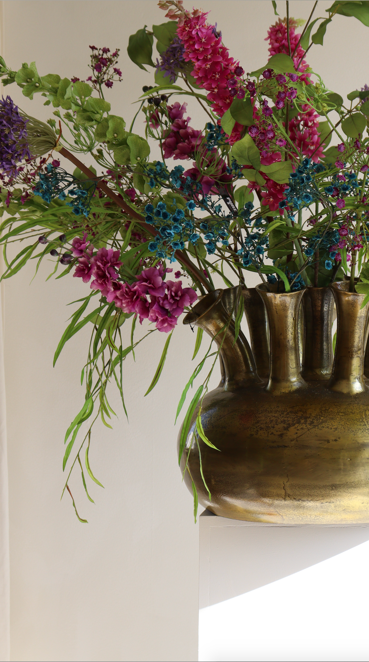 Large boeket by the garden incl. xxl tuitvaas goud