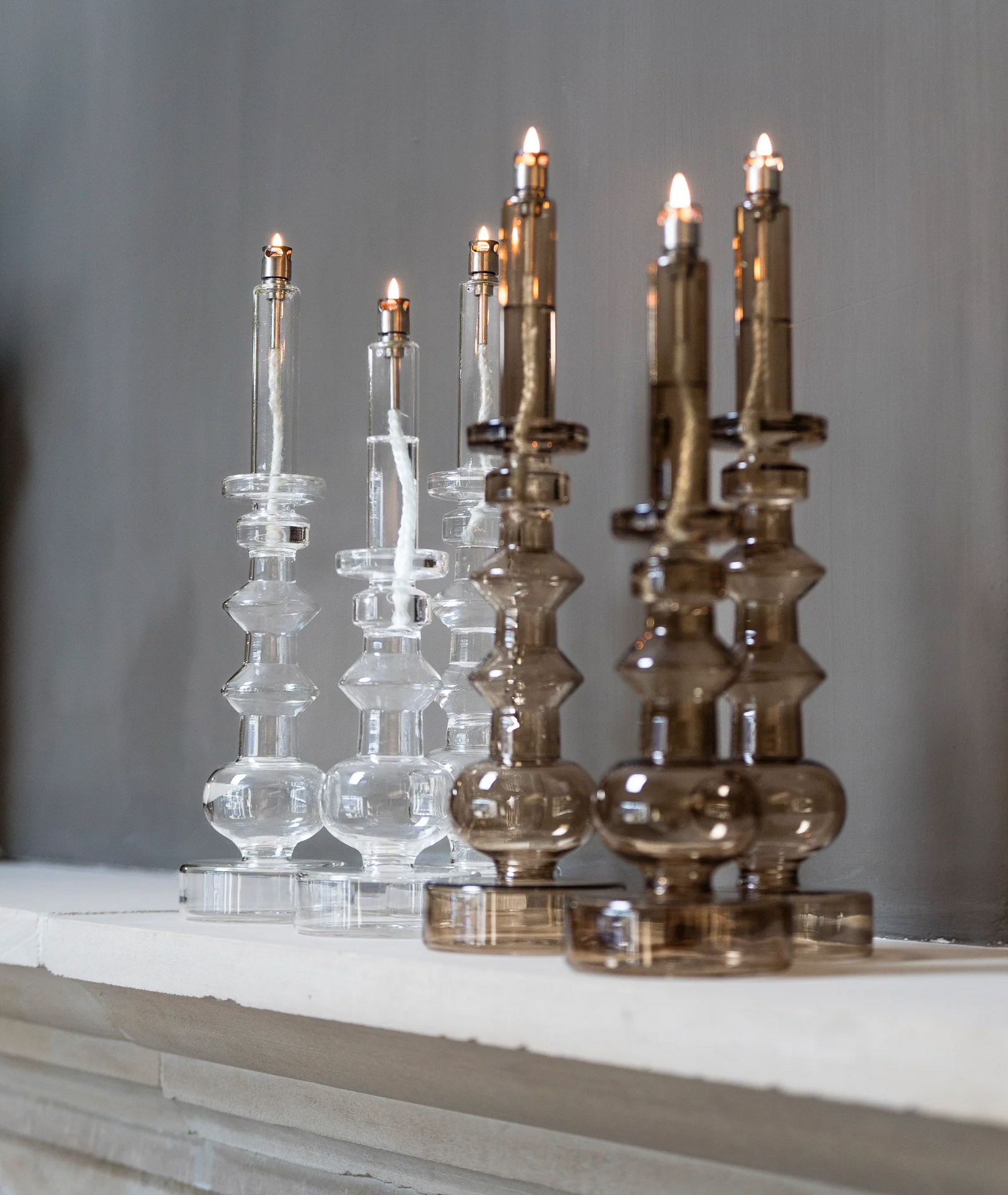 Olielamp - Kandelaar helder