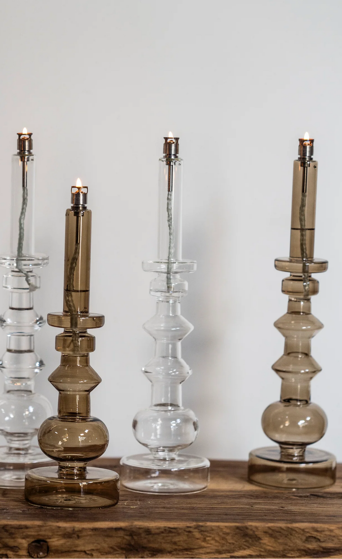 Olielamp - Kandelaar helder