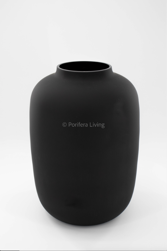 Bulb vaas mat zwart