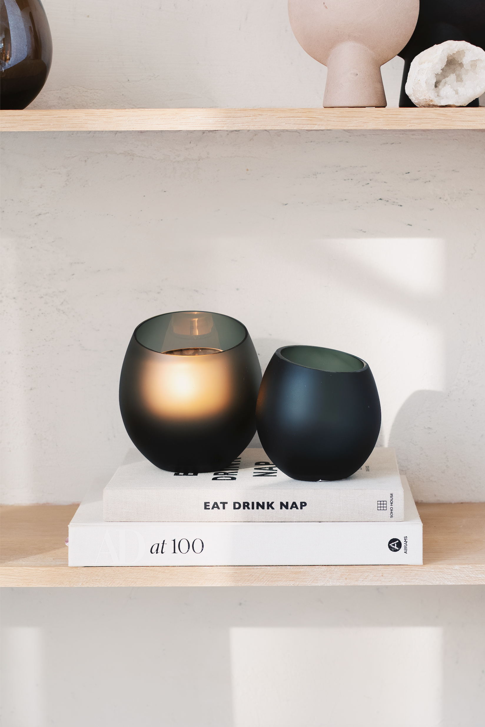 Windlicht Moho grijs